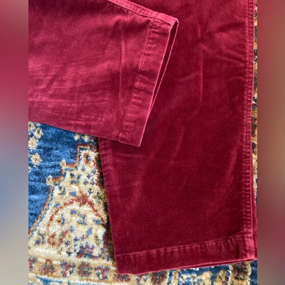 Vintage Red Velvet Vintage Sigrid Olsen Sport 14 Cotton Spandex Rust Jeans EUC
